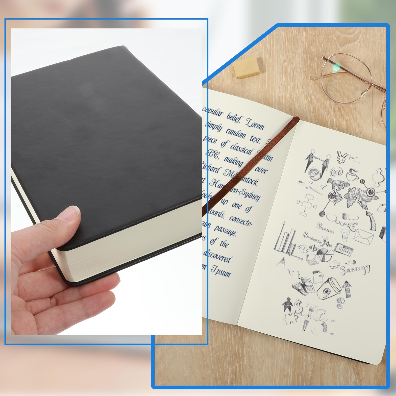 Amazon.com: Thick A5 Sketchbook Notebook 660 Pages Blank Thick